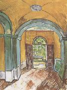 Vincent Van Gogh The Entrance Hall of Saint-Paul Hospital (nn04) oil painting picture wholesale